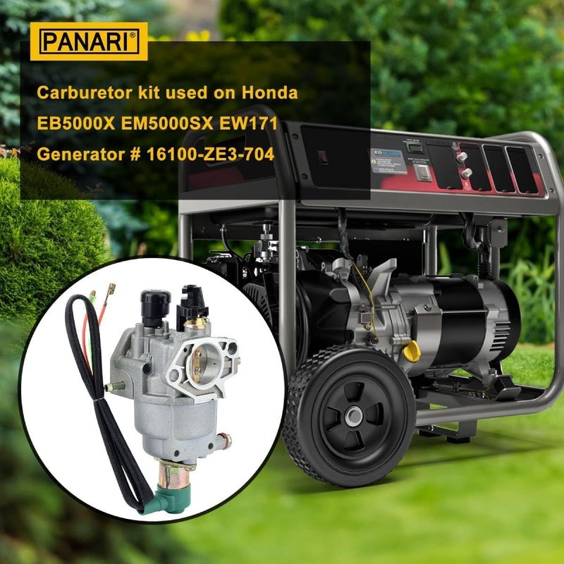 Panari EB3500 Carburetor for Honda Generator EM5000SX EB3500X EB5000X EM3500X EB3800X EM3800SX EM3500SX EG5000X EM5000X EW140 Parts W Air Filter Spark Plug - Image 2